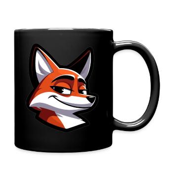 Smart Fox 2 - Full Color Mug - black - Right