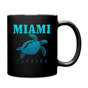 Miami Florida - Full Color Mug - black - Right