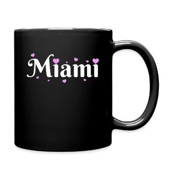 Miami Florida - Full Color Mug - black - Right