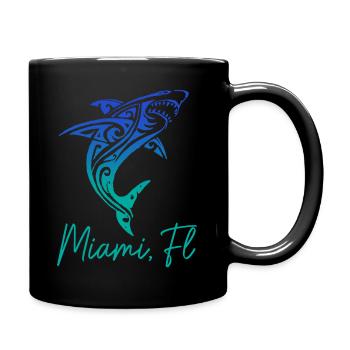 Miami Florida - Full Color Mug - black - Right