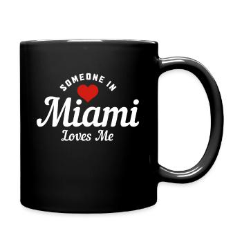 Miami Florida - Full Color Mug - black - Right