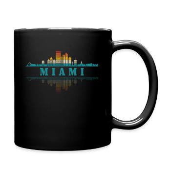Miami Florida - Full Color Mug - black - Right
