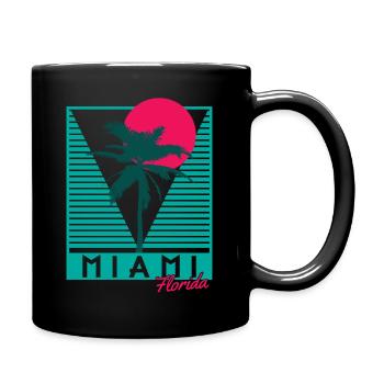 Miami Florida - Full Color Mug - black - Right