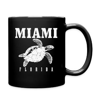 Miami Florida - Full Color Mug - black - Right