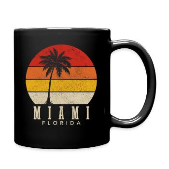 Miami Florida - Full Color Mug - black - Right