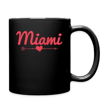 Miami Florida - Full Color Mug - black - Right