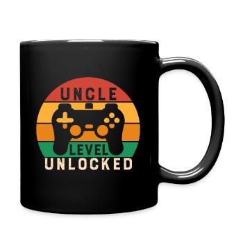 Uncle Level Unlocked - Full Color Mug - black - Right