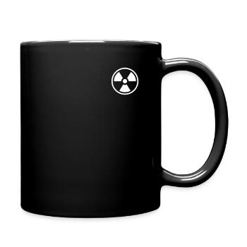 Nuclear Power Logo Emblem Energy Uranium Nuclear - Full Color Mug - black - Right