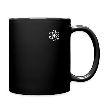 Nuclear Power Logo Emblem Uranium Energy Nuclear - Full Color Mug - black - Right