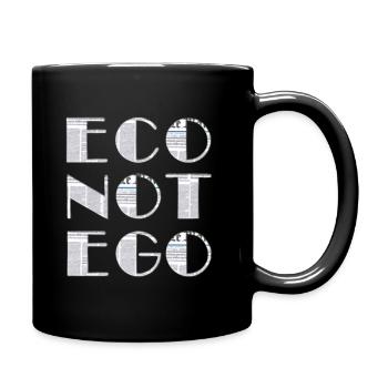 Eco not ego - Full Color Mug - black - Right