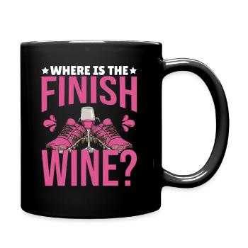 mud running mud run girl - Full Color Mug - black - Right