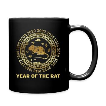 Chinese New Year Of Rat Chinese Zodiac Years - Full Color Mug - black - Right