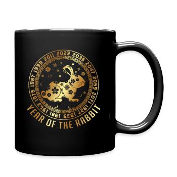 Chinese New Year Of The Rabbit Chinese Zodiac Year - Full Color Mug - black - Right