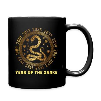 Chinese New Year Of Snake Chinese Zodiac Years - Full Color Mug - black - Right