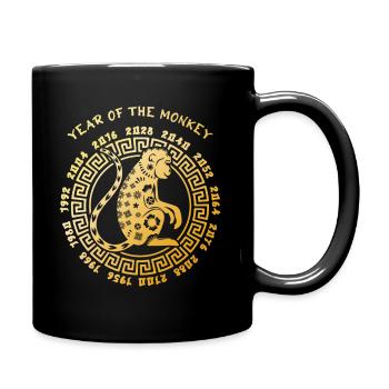 Chinese New Year Of Monkey Chinese Zodiac Years - Full Color Mug - black - Right
