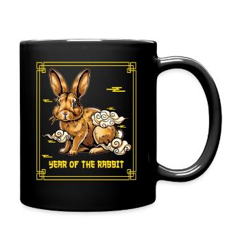 Year Of Rabbit Chinese Zodiac Chinese New Year - Full Color Mug - black - Right