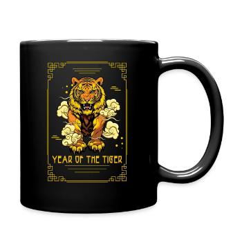 Year Of Tiger Chinese Zodiac Chinese New Year - Full Color Mug - black - Right