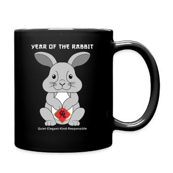 Year Of Rabbit Cute Zodiac Chinese New Year - Full Color Mug - black - Right