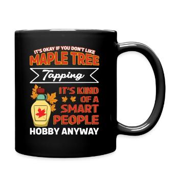 Maple Tapping Maple Tree Maple Leaf Hobby - Full Color Mug - black - Right