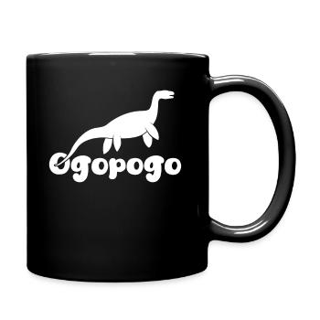 Ogopogo Cute Lake Monster Cryptid - Full Color Mug - black - Right