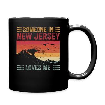 Someone In New Jersey Loves Me - Full Color Mug - black - Right