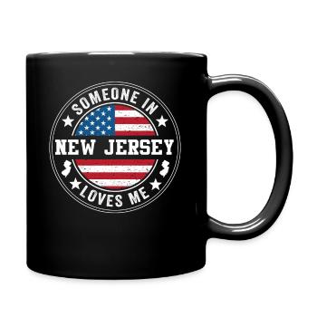 Someone In New Jersey Loves Me - Full Color Mug - black - Right