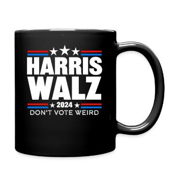 Harris Walz 2024 Presidential Campaign Tee - Full Color Mug - black - Right