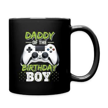 Daddy of the Birthday Boy Matching Video Game - Full Color Mug - black - Right