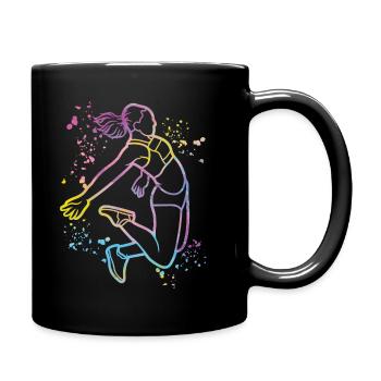 Long Jumper Long Jumping Kids Long Jump - Full Color Mug - black - Right