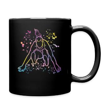 Long Jumper Long Jumping Kids Long Jump - Full Color Mug - black - Right