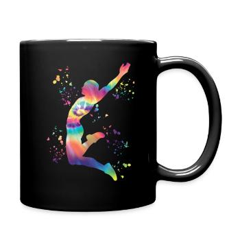 Long Jumper Long Jumping Kids Long Jump - Full Color Mug - black - Right