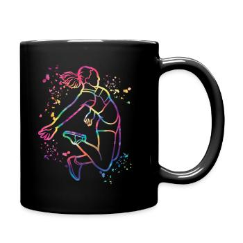 Long Jumper Long Jumping Kids Long Jump - Full Color Mug - black - Right