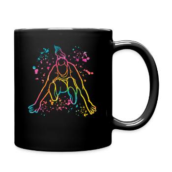 Long Jumper Long Jumping Kids Long Jump - Full Color Mug - black - Right