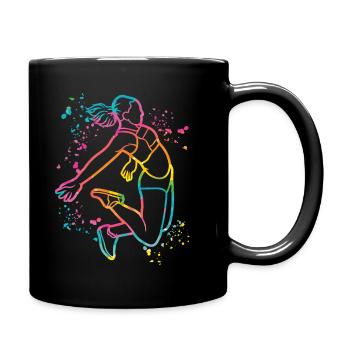 Long Jumper Long Jumping Kids Long Jump - Full Color Mug - black - Right