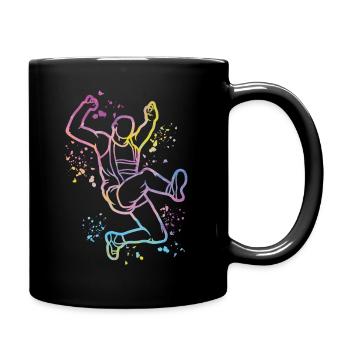 Long Jumper Long Jumping Kids Long Jump - Full Color Mug - black - Right