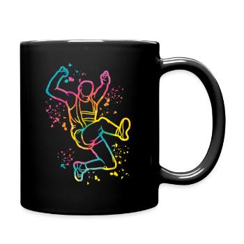 Long Jumper Long Jumping Kids Long Jump - Full Color Mug - black - Right