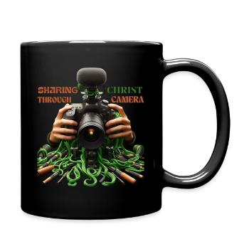 Sharing Christ Through Camera - Full Color Mug - black - Right