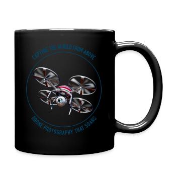 capture the world blue - Full Color Mug - black - Right