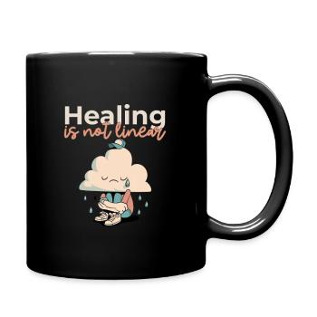 Healing is not linear - Full Color Mug - black - Right