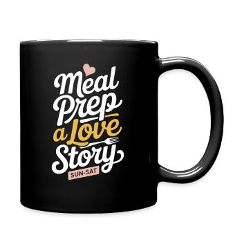 Prep Squad Meal Planner Food Organization Fitness - Full Color Mug - black - Right
