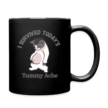 I Survived Today s Tummy Ache 1 - Full Color Mug - black - Right