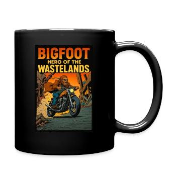 Bigfoot: Hero of the Wastelands - Bigfoot Comic - Full Color Mug - black - Right