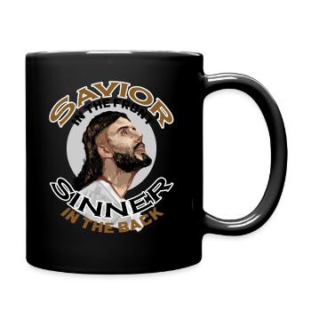 Holy in the Front, Party in the Back - Full Color Mug - black - Right
