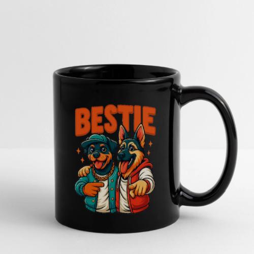 Hip Hop Dog Besties Shirt for Friends & Pet Lovers - Full Color Mug
