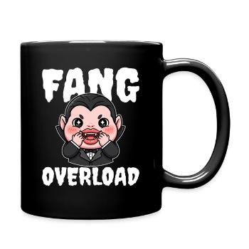 FANG OVERLOAD - VAMPIRE HALLOWEEN - Full Color Mug - black - Right