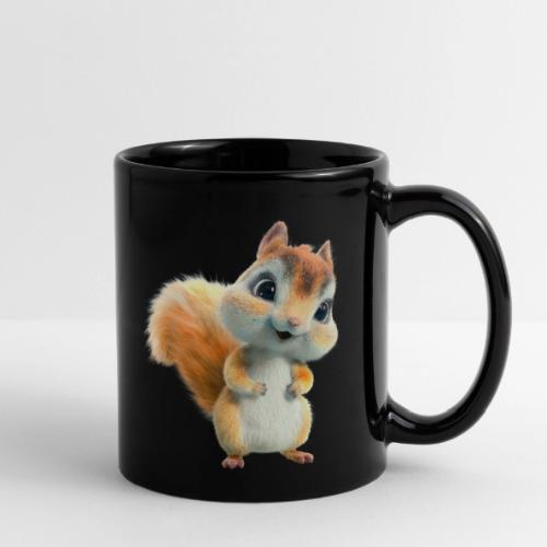 Adorable Cartoon Baby Squirrel Smiling - Full Color Mug