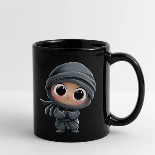 Cute Cartoon Baby Ninja Standing with Big Smile - Full Color Mug