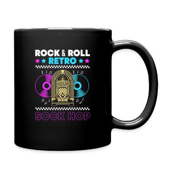 Music 50s Retro Sock Hop - Full Color Mug - black - Right