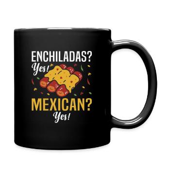  Enchilada Fan Mexican Food Lover Cuisine Dish - Full Color Mug - black - Right