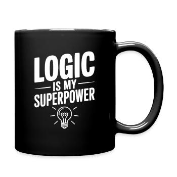 Logic is my Superpower - Full Color Mug - black - Right
